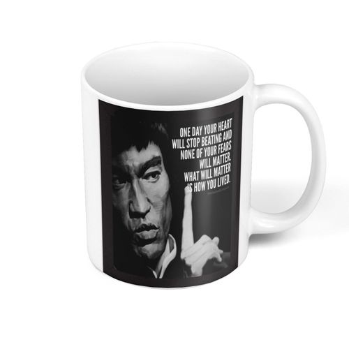 Mug Céramique Affiche De Motivation / How You Lived / Bruce Lee