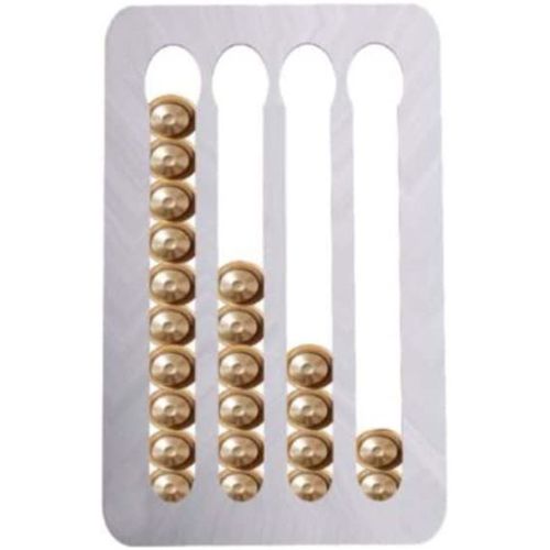 Support De Café Mural (Capacité 40), Boîte De Rangement Pour Capsules De Café,Argent