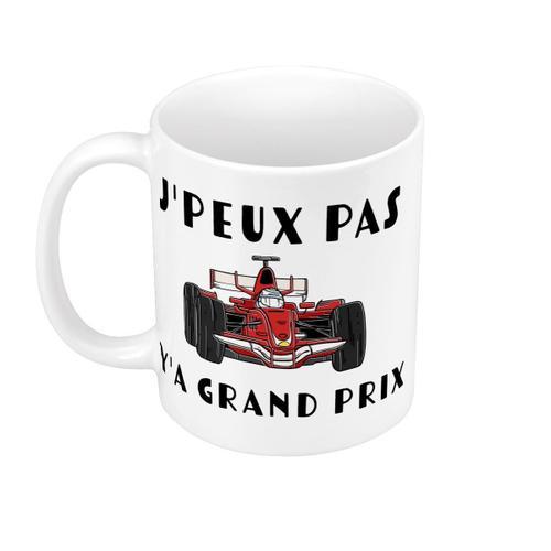 Mug Céramique J'peux Pas Y'a Grand Prix Formule 1 F1 Course Voiture