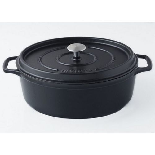 Invicta - Daubière En Fonte Émaillée 31cm Noir Mat - Puv403311
