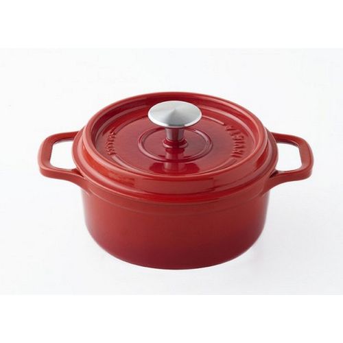 Invicta - Cocotte Ronde En Fonte Émaillée 24cm Rubis - 402240
