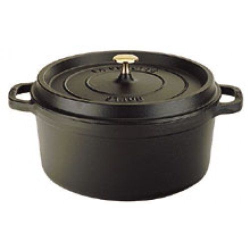 Staub Fonte - 1102625 - Cocotte - Ronde - Noir Mat - 26 Cm