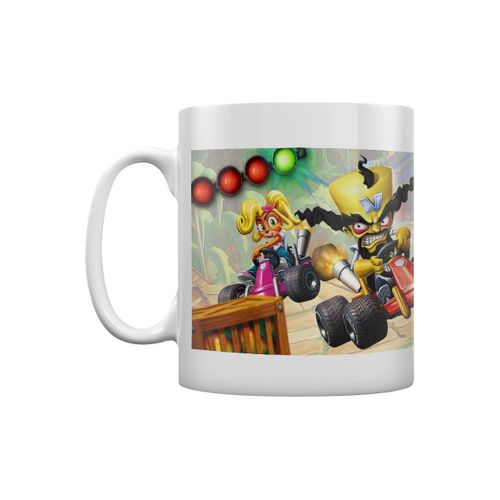 Crash Bandicoot Tasse Crash Team Racing Fight For First Place Blanc