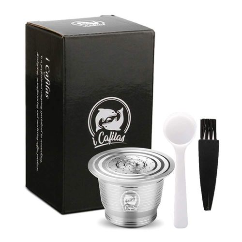 Capsule Réutilisable Rechargeable Nespresso Pour Machine À Café Cafetière I-Cafilas Inox Hobbytech