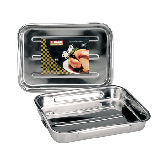 Plat Rotir Inox Bistro Anses Pl. 63x46