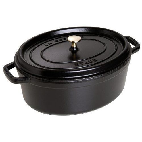 Staub Fonte - 1102725 - Cocotte - Ovale - Noir Mat - 27 Cm