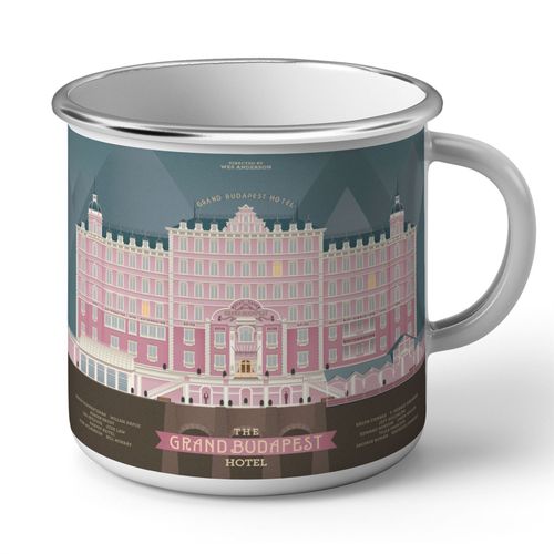 Mug En Métal Emaillé Affiche Film / Grand Budapest Hotel / Wes Anderson
