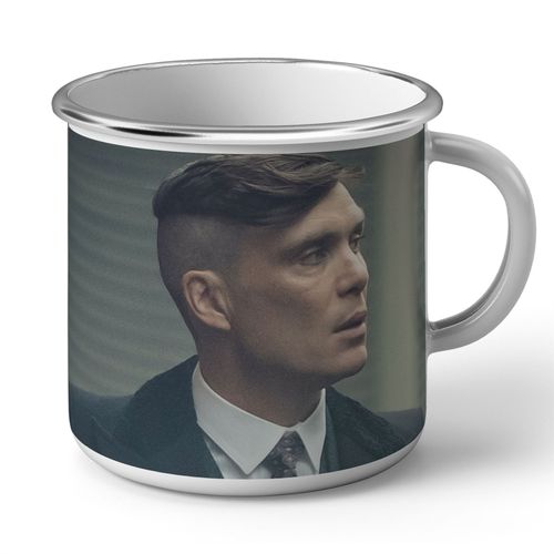 Mug En Métal Emaillé Peaky Blinders Thomas Shelby Portrait Mafia Irlande Serie Tv