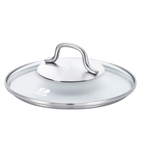 Beka Couvercle En Verre Cristal - Ø 20 Cm - Transparent Et Gris