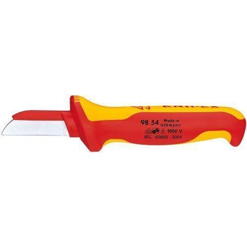 Knipex 9854 Couteau Coupe-Câble Vde Avec Dos De Lame Isolé