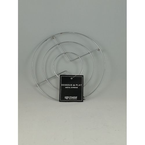 Dessous De Plat En Métal Chromé Diamètre 18 Cm