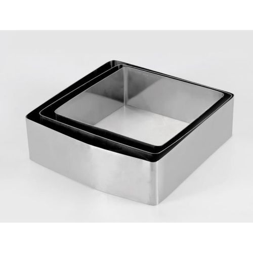Equinox Lot De 3 Moules A Gâteau 16-18-20 Cm Gris