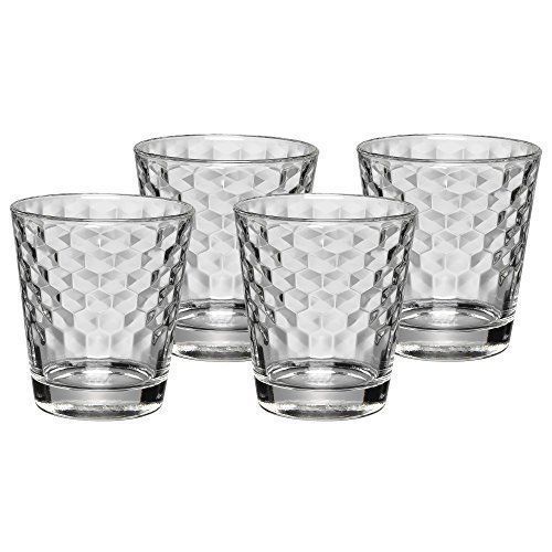 Wmf Tumbler Set De Verres 4pièces Motif Nid D'abeilles Verre Passe Au Lave-Vaisselle