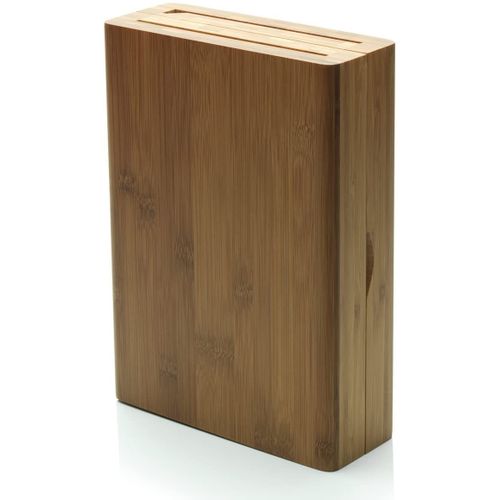 Alessi-K-Block Bamboo Wood Knife Stump Avec Ouverture De Livre