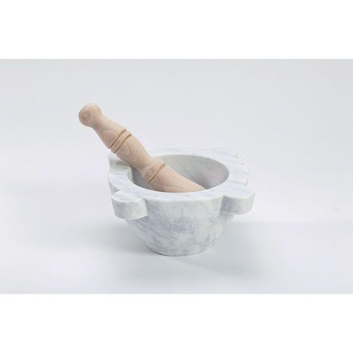 Mortier Marbre 16 Cm Avec Pilon Bois