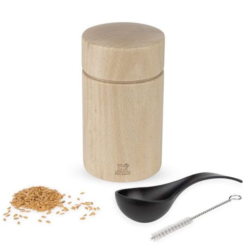 Moulin À Graines De Lin En Bois Naturel 11 Cm Naka