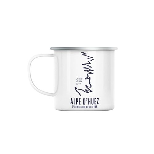 Mug En Métal Emaillé Alpe D'huez Greatest Climb Vélo France Montagne Tour