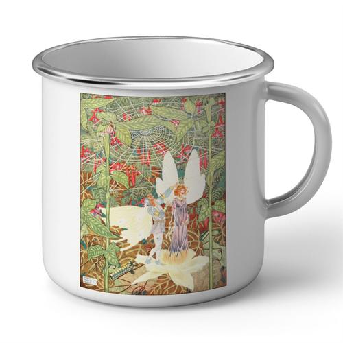 Mug En Métal Emaillé La Petite Poucette Les Contes D'andersen Illustration