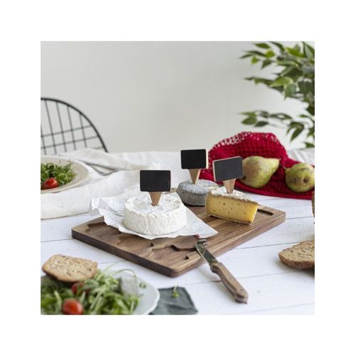 Plateau À Fromage Avec Couteau En Bois D'acacia