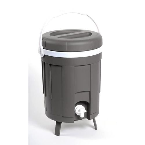 Eda Plastique Fontaine Isotherme Iceberg - Coque Isolante Thermoformée - Gris Galet - 8 L