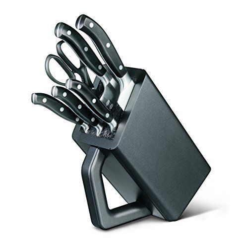 Victorinox Bloc De Cuisine Noir Porte Couteaux 7.7243.6 5 Forges Ciseaux