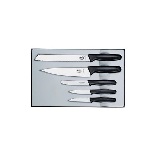 Victorinox - Coffret 5 Couteaux Noir 5.1163.5