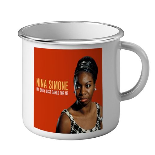 Mug Métal Tasse Vieille Affiche Nina Simone My Baby Just Cares For Me Musique Rétro Poster