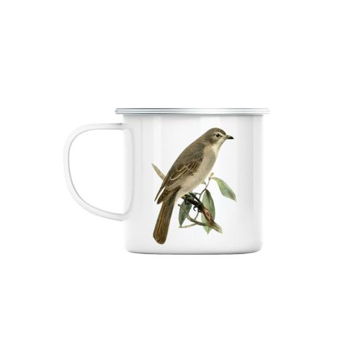 Mug En Métal Emaillé Oiseau Perché Planches Biologie Faune Illustration Ancienne