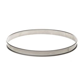 Cercle À Tarte Inox Bord Roulé Diam 24 Cm