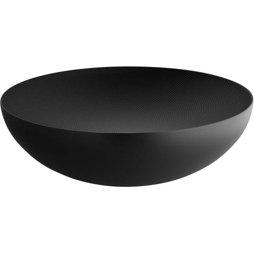 Bol Double De Mur D¿Alessi-Double Dans L¿Acier Et La Résine Colorés, Noir