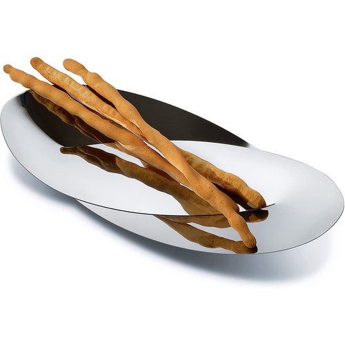 Alessi Abi05 Octave Corbeille À Pain Et À Gressins En Acier Inoxydable 18/10 Brillant