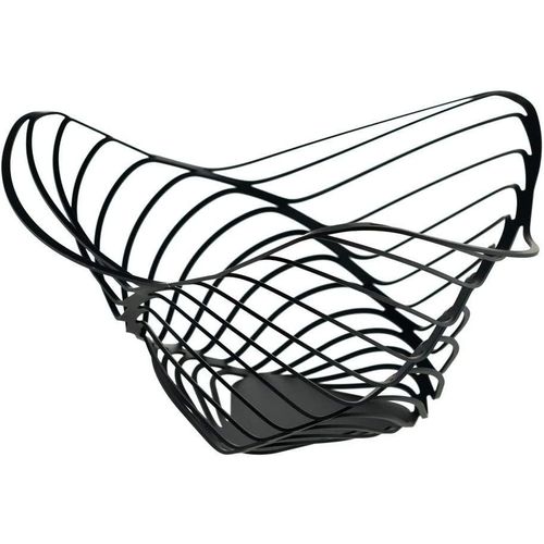 Porteur D¿Agrumes Alessi-Trinity En Acier Coloré Avec Résine Époxy, Noir