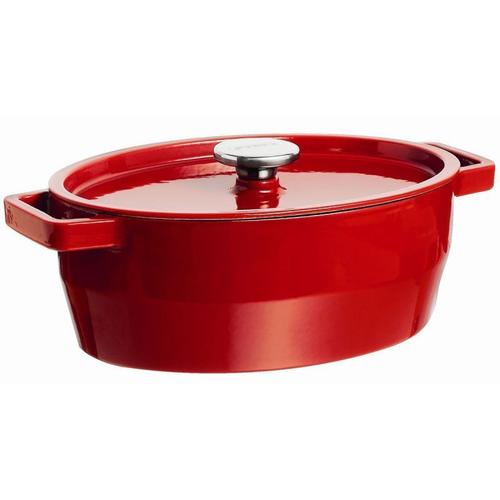 Cocotte Ovale Slow Cook 3.8 L - 29 Cm Rouge