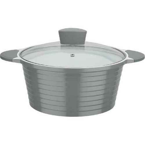 Gsw Marmite Revetement En Céramique Greblon A Induction Bolero Grey - 28 Cm