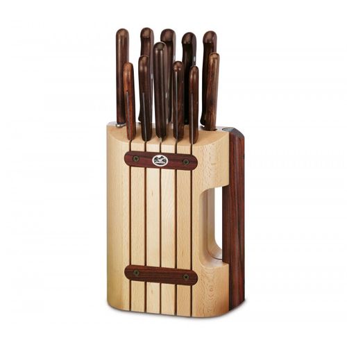Victorinox - Bloc Porte-Couteaux Wood, 11 Pièces - Beech 5.1150.11