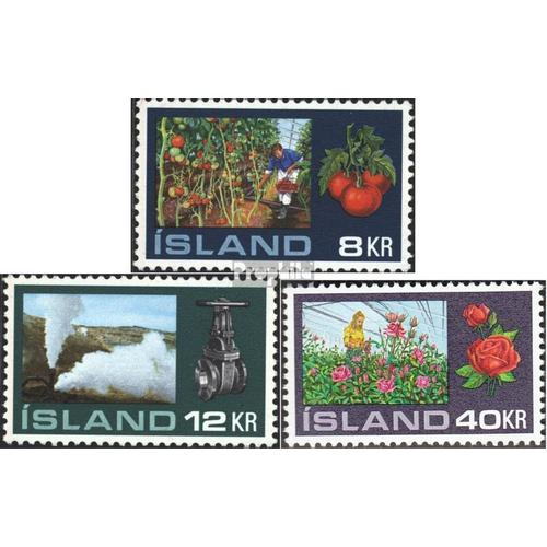 Islande 465-467 (Complète.Edition.) Neuf Avec Gomme Originale 1972 Gewächshauskulturen