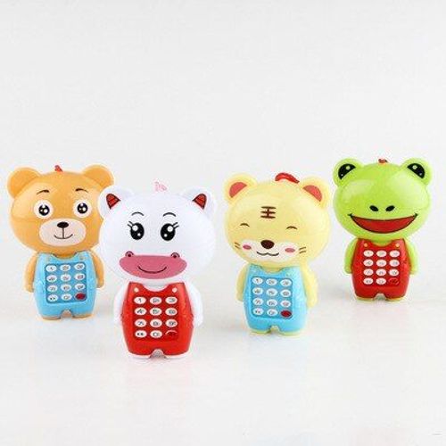 Téléphone Portable Avec Machine À Musique Pour Enfants, 1 Pièce, Dessin Animé, Apprentissage Précoce, Jouet Électronique, Cadeau Amusant, Mini Téléphone