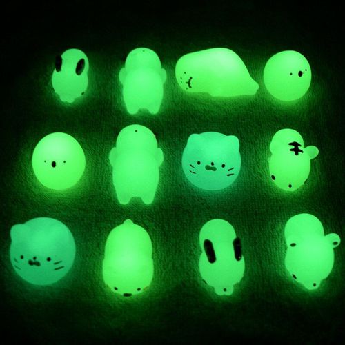 1/3/5pcs Lumineux Jouets Mignon Chat Presser Guérison Amusant Enfants Enfants Soulagement De Stress Décor Jouets Squeeze Jouet