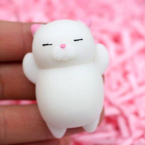 Mini Jouet À Presser, Balle Anti-Stress, 1 Pièce, Chat Squishy, Poupée Kawaii, Extensible, Animal De Guérison, Anti-Stress, Main Fidget Vent