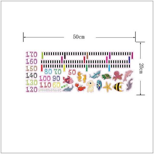 Autocollant Mural Mesure De La Hauteur Pour Chambre De Bébé, Adhésif Pour Chambre D'Enfants, Sparadrap De Décoration De Croissance Artistique