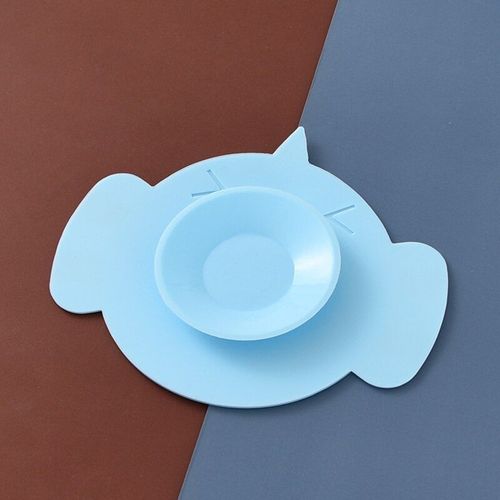 Ventouse Anti-Basculement Double Face Forte Ventouse Vaisselle Bol Fixe Autocollant Tapis Antidérapant En Silicone Outil D'Alimentation Pour Bébé