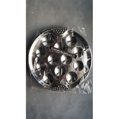 Assiette À Escargots En Inox 12 Trous, Plat À Escargot , Pradel Excellence