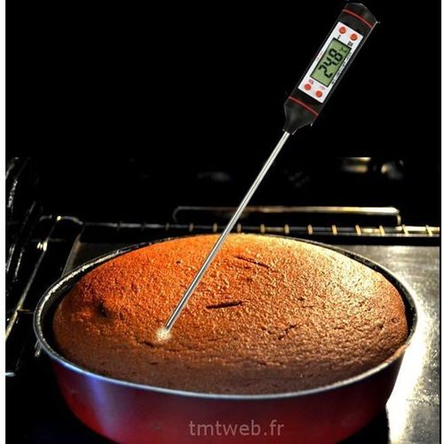 Thermomètre À Viande, Patisserie Et Liquide- Acier Inoxydable-Positif /Négatif