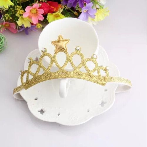 Serre-Tête De Princesse En Strass Pour Enfants, Accessoires De Cosplay, Couronne Élastique, Bijoux De Cheveux, Cadeau De Fête