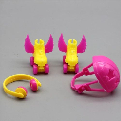 Patins À Roulettes Décoratifs Pour Filles, 4 Pièces/Ensemble, Chaussures Fantaisie, Casque Pour Enfants, Jouet, Cadeaux Pour Filles, Nouvelle Collection