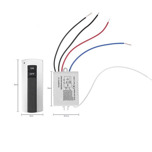 Interrupteur À Télécommande Numérique Sans Fil, 1 Canal On/Off 220v, Pour Lumière, Récepteur, Émetteur, Interrupteur D'Alimentation, Livraison Directe