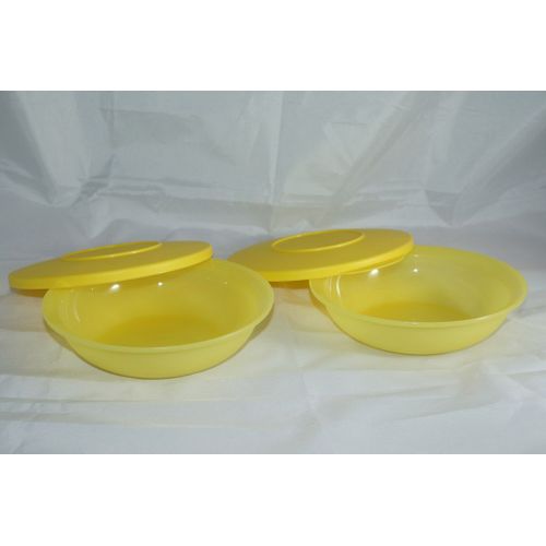 Lot De 2 Raviers Jaune Tupperware