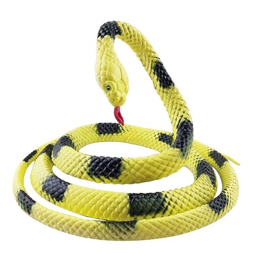 Simulation De Serpent Souple En Caoutchouc, 135cm, Jouet Amusant, Accessoires De Jardin, Anti-Stress, Cadeau D'Horreur Pour Enfants