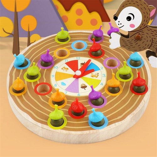 Jeu De Perles En Bois Montessori, Jeu Éducatif Pour L'Apprentissage Précoce, Puzzle Écureuil, Balle, Jouets Pour Tout-Petits, Cadeaux Pour Enfants