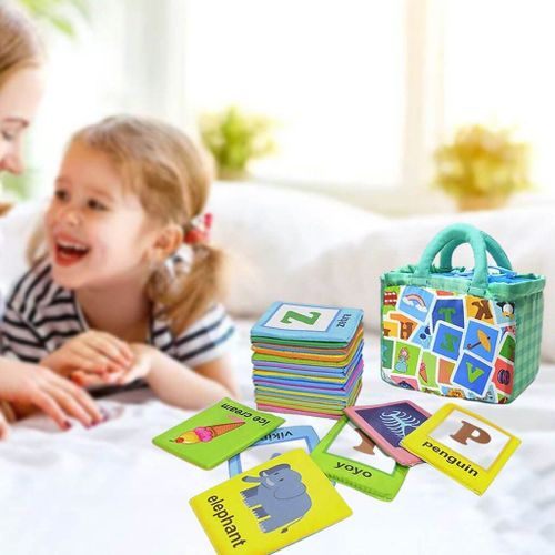 Cartes De L'Alphabet Pour Bébés, 26 Lettres, Jouet De Puzzle Lavable Et Étanche Pour Bébés De 0, 1, 2 Et 3 Ans, Tout-Petits Garçons Et Filles, Éducation Précoce